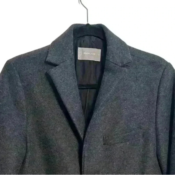Everlane Wool Grey Overcoat Men’s Size XS - Picture 3 of 3